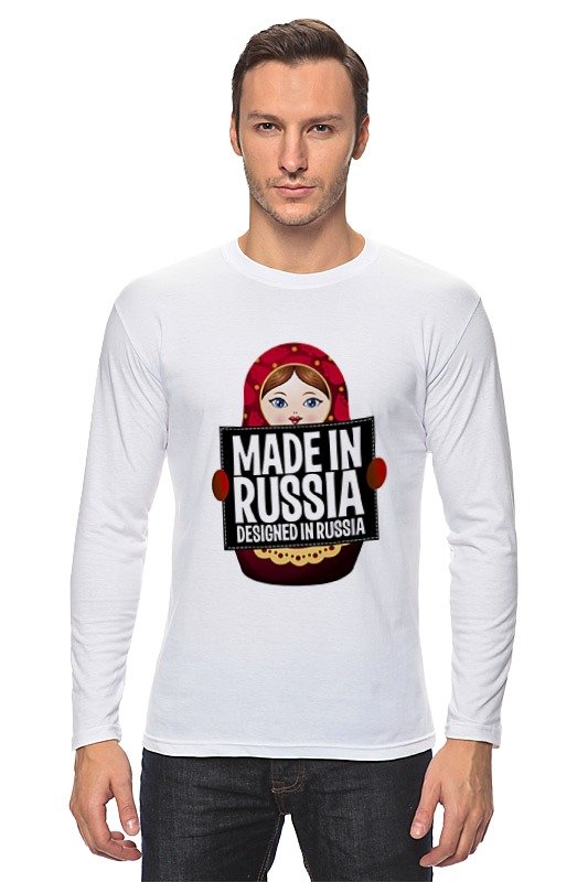 Printio Лонгслив Made in russia by hearts of russia