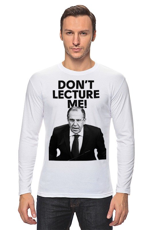 Printio Лонгслив Don't lecture me! lavrov