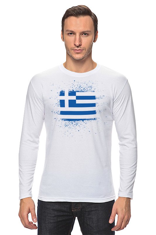 Printio Лонгслив Греческий флаг