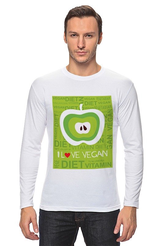 Printio Лонгслив I love vegan